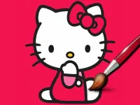 image Easy Coloring Kitty